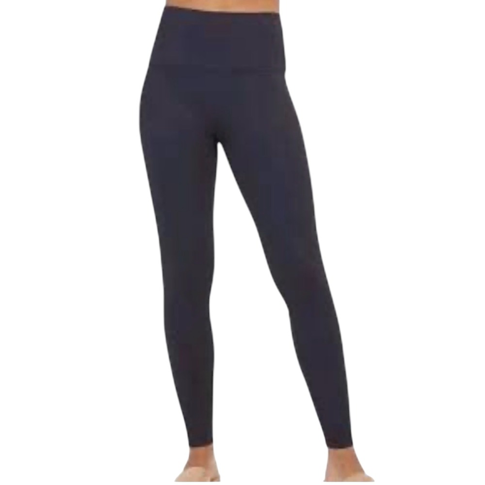 Spanx‎ Ponte Ankle Leggings Navy Blue High Waisted XL Tummy Control